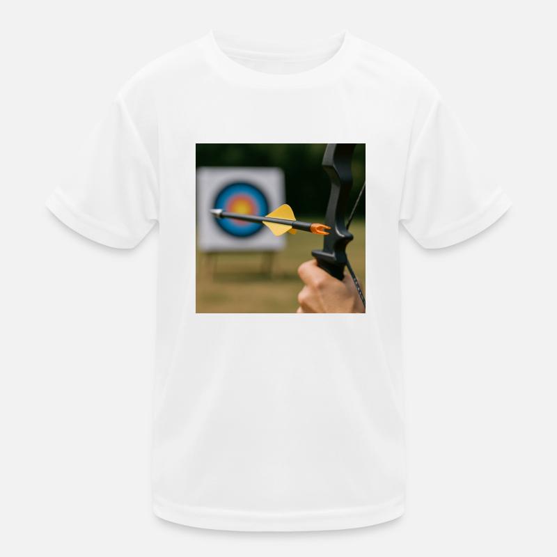 Bogenschießen Kinder Funktions-T-Shirt