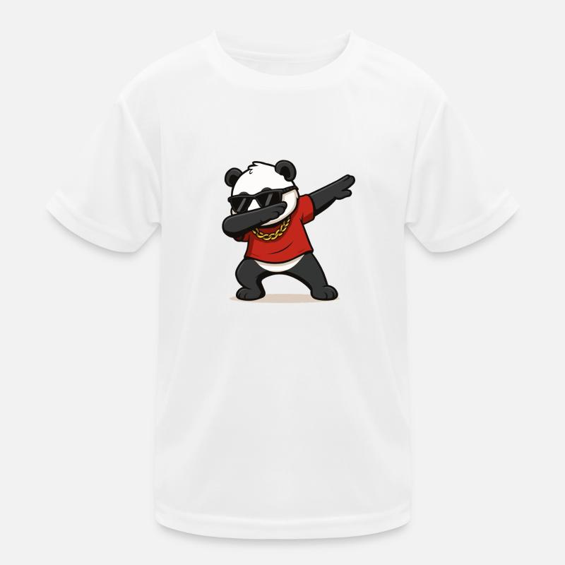 Bande dessinée Panda Dabbing T-shirt sport Enfant