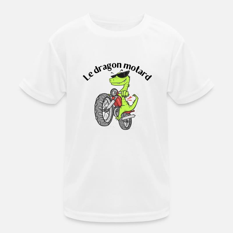 Der Biker-Drache Kinder Funktions-T-Shirt