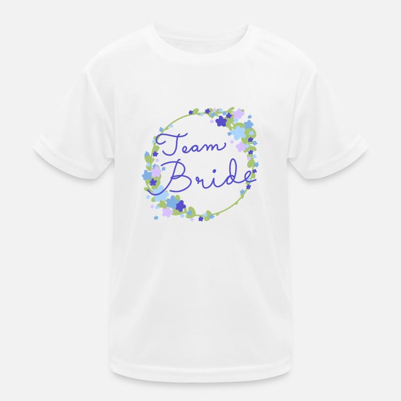 Team Bride /Team Braut Kinder Funktions-T-Shirt