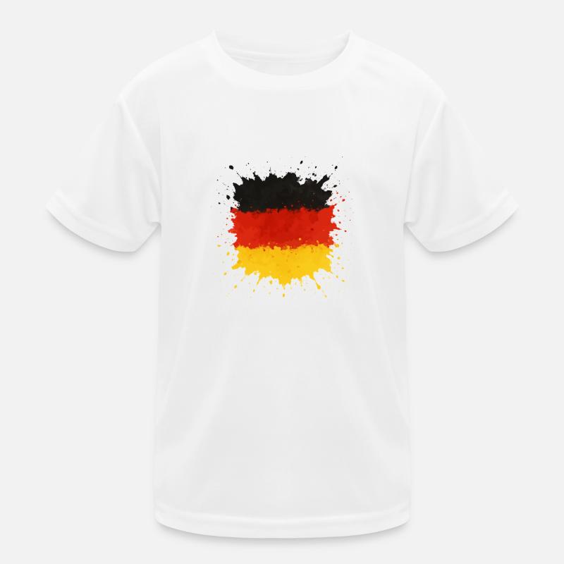 Germany Blobs Flag Kids Functional T-Shirt