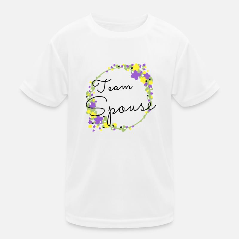 Team Spouse non binary/Team Verlobte:r nicht binär Kinder Funktions-T-Shirt