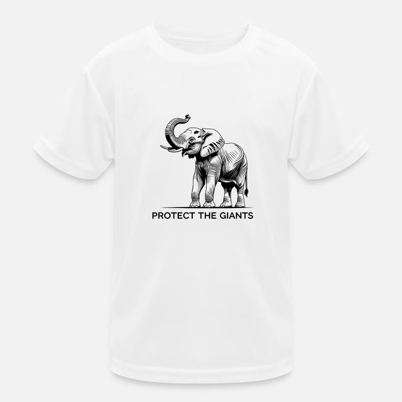 Fine Line Elephant – Protégez le géant T-shirt sport Enfant