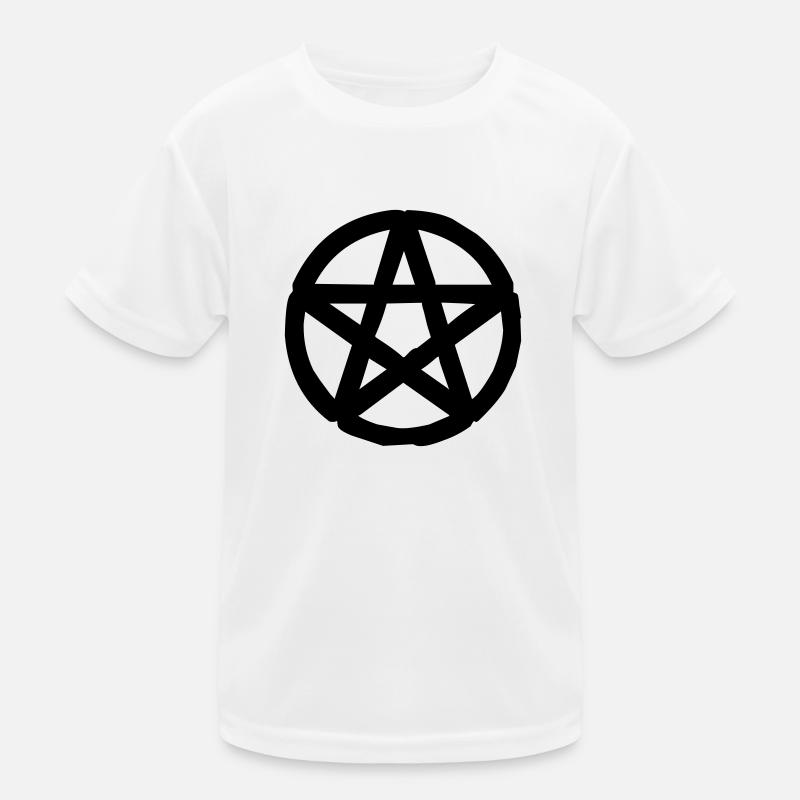 Pentagramm Kinder Funktions-T-Shirt