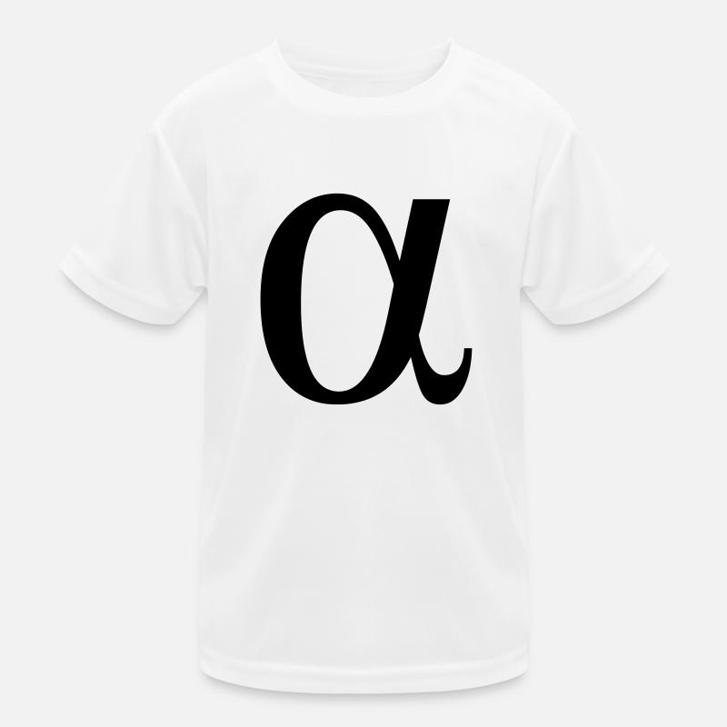 alpha lettre grecque T-shirt sport Enfant