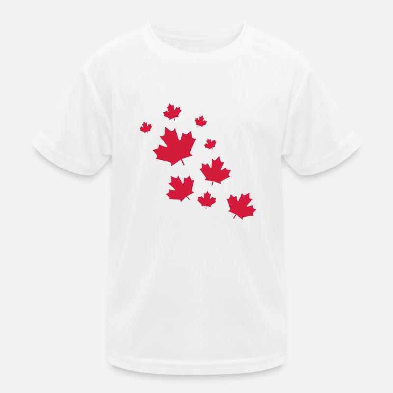 Canada Maple Leave Rain Kinder Funktions-T-Shirt