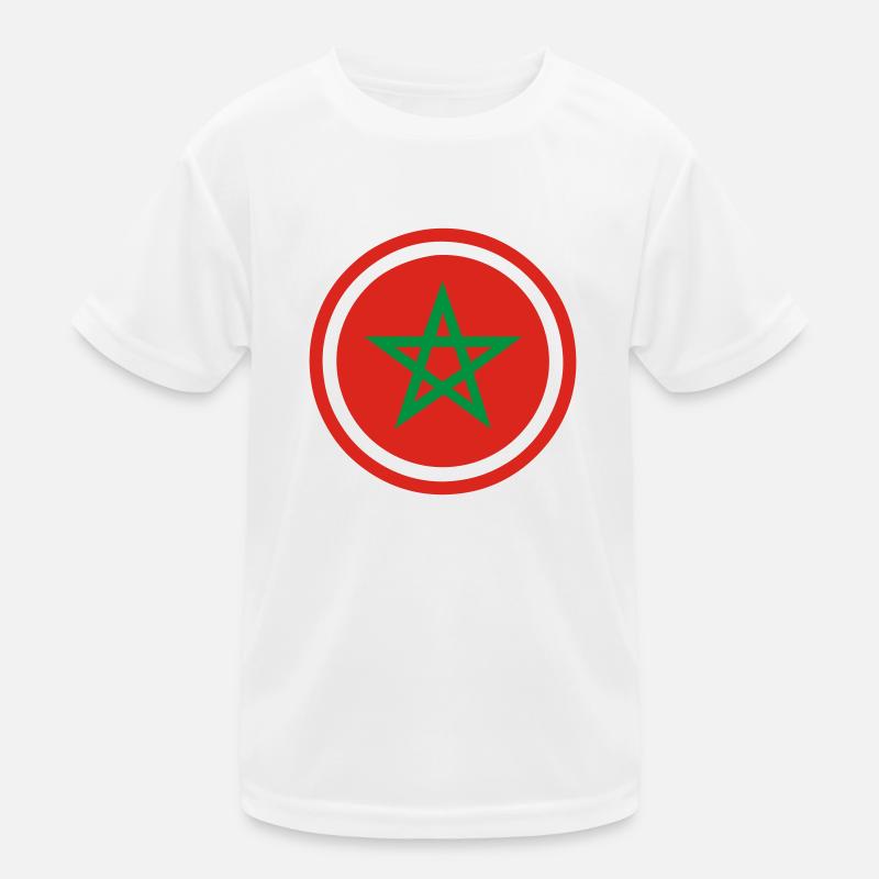 Morocco Emblem Kids Functional T-Shirt