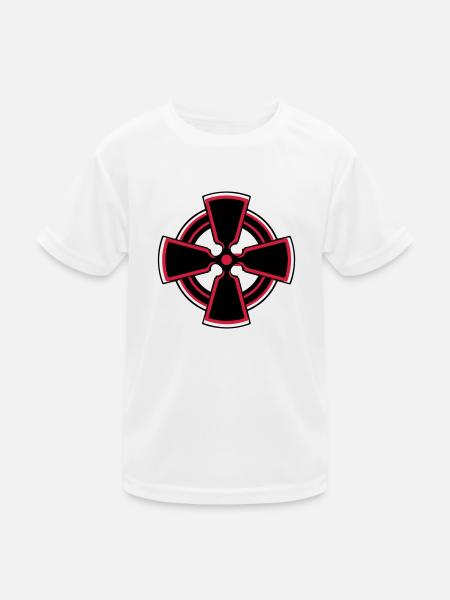 celtic_cross - T-shirt sport Enfant - blanc - Devant