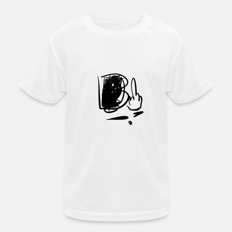 dedo medio Camiseta funcional para niños
