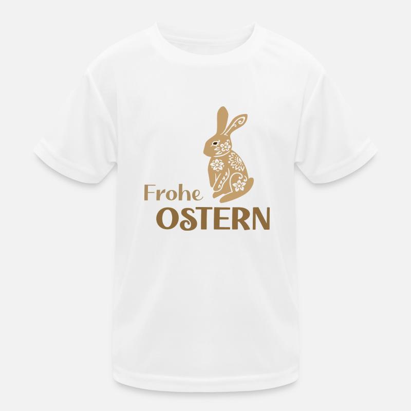Frohe-Ostern Kinder Funktions-T-Shirt