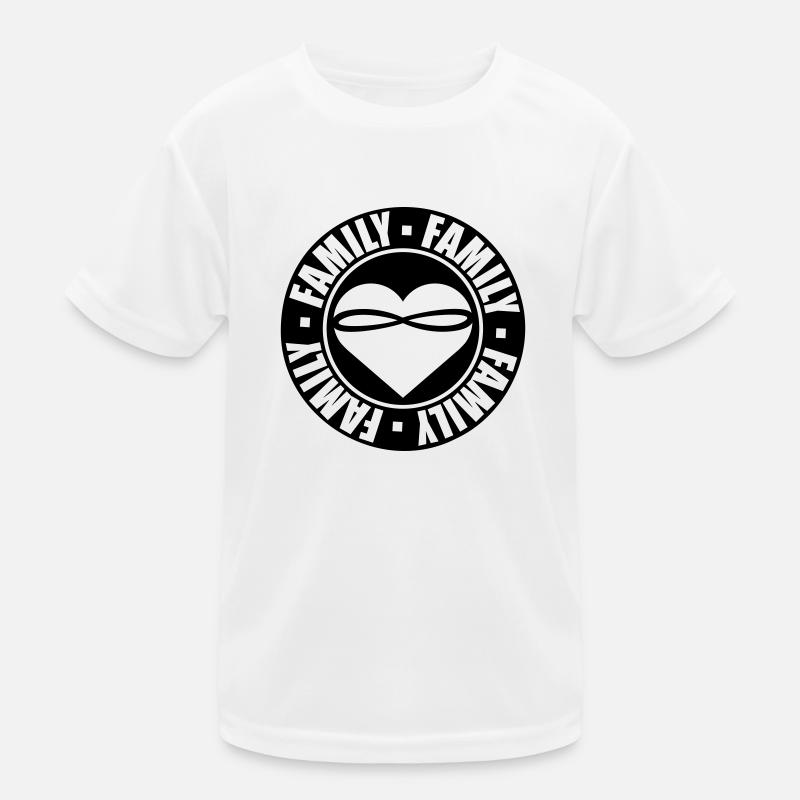 Family Rund Stempel Kids Functional T-Shirt