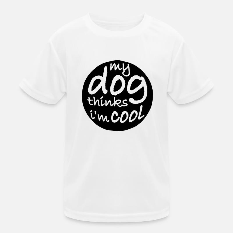 Dog thinks im cool Kinder Funktions-T-Shirt