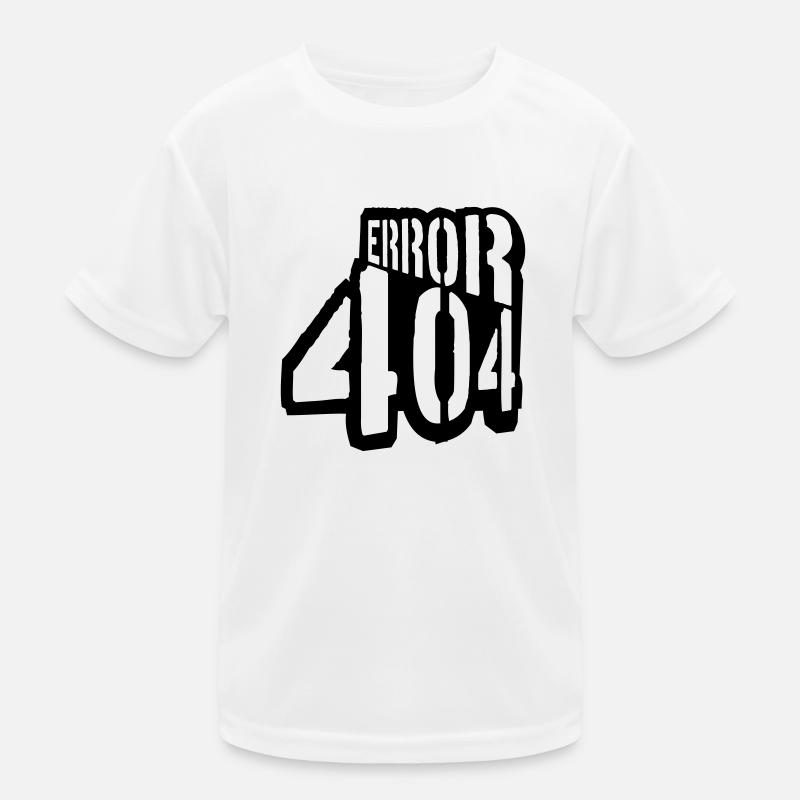 Message d’erreur 404 du problème T-shirt sport Enfant