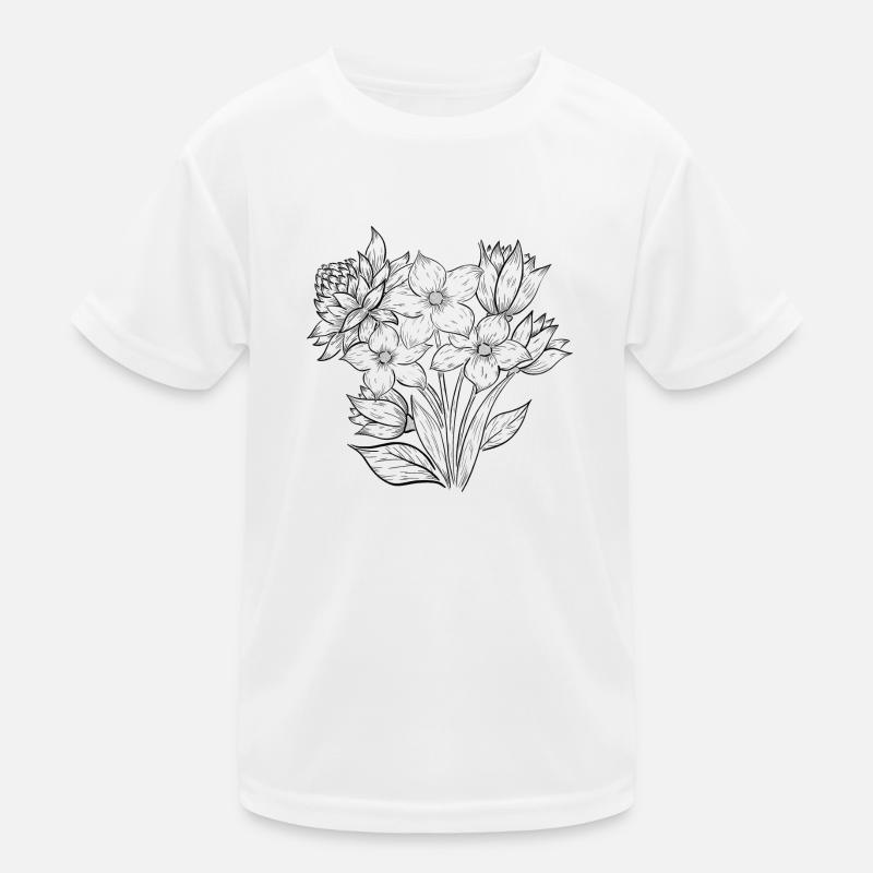 Illustration Fleurs Début d’été T-shirt sport Enfant