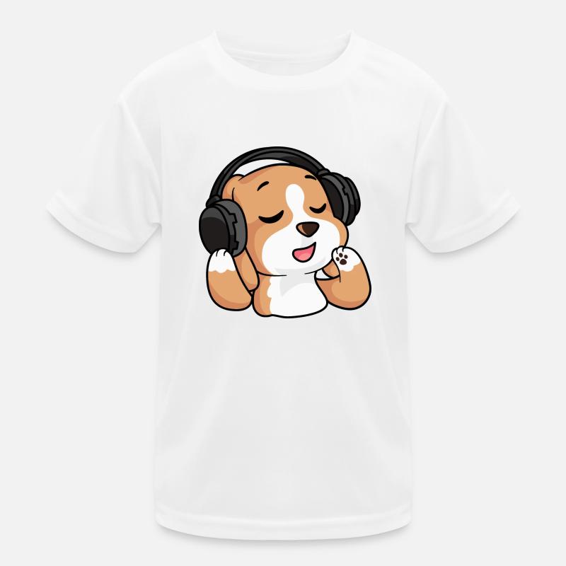 Der singende Beagle Kinder Funktions-T-Shirt