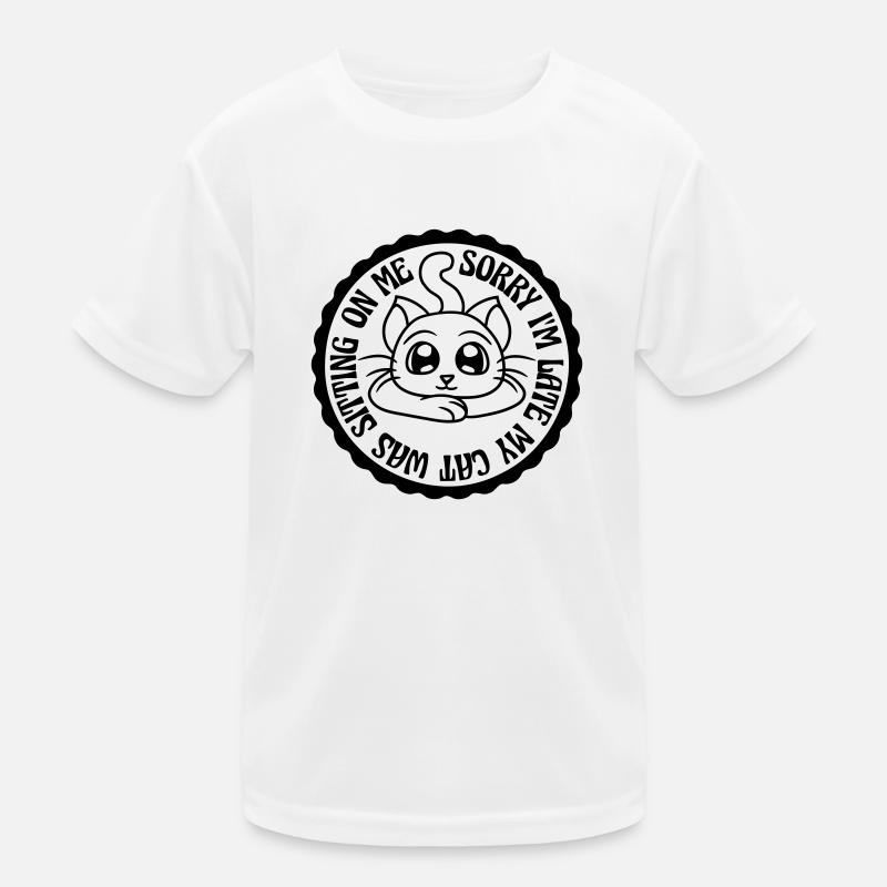 sorry cat was sitting Kids Functional T-Shirt
