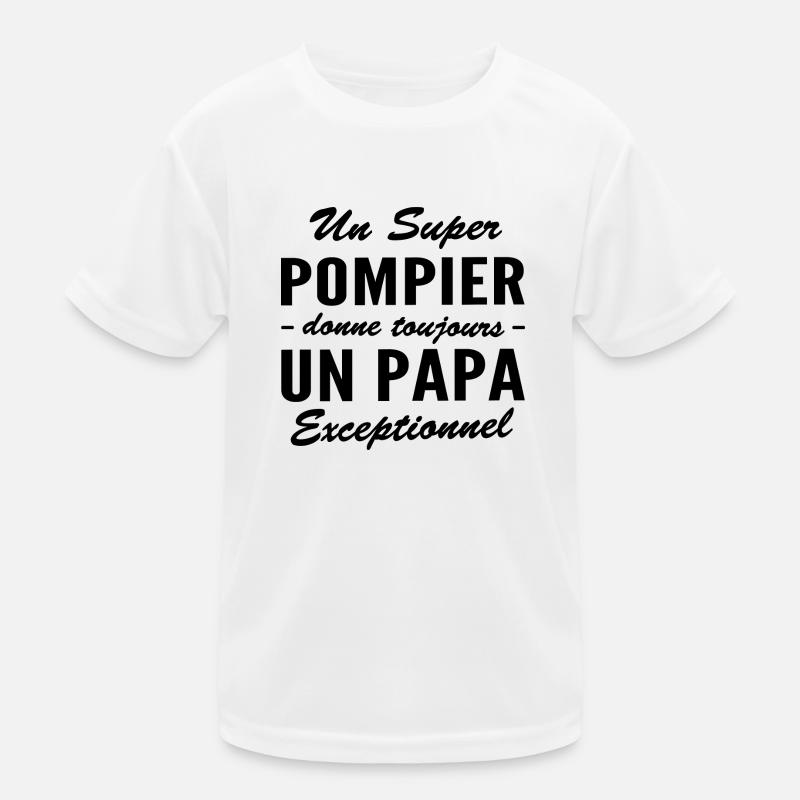 super pompier - papa exceptionnel T-shirt sport Enfant