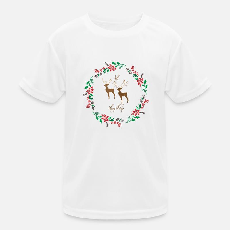 Wild Happy Holidays Kids Functional T-Shirt