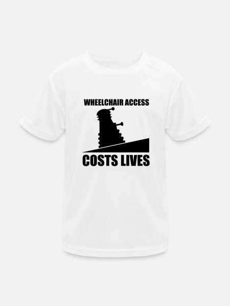 Wheelchair Access - Kids Functional T-Shirt - white