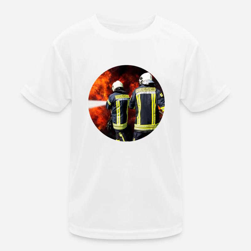 Brandbekämpfung Kinder Funktions-T-Shirt