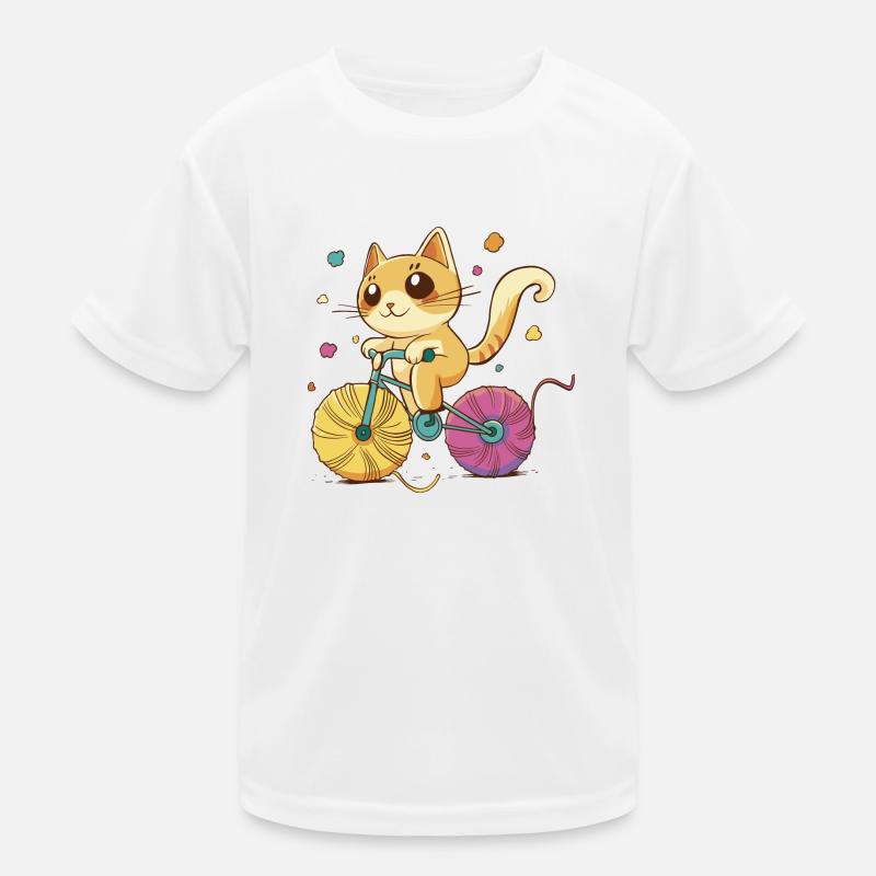 Nice kitten - Kids Functional T-Shirt - white