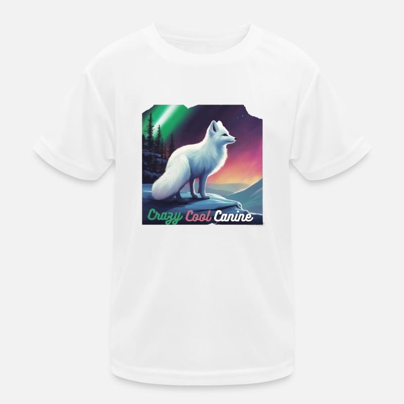 Crazy Polarfuchs Kinder Funktions-T-Shirt