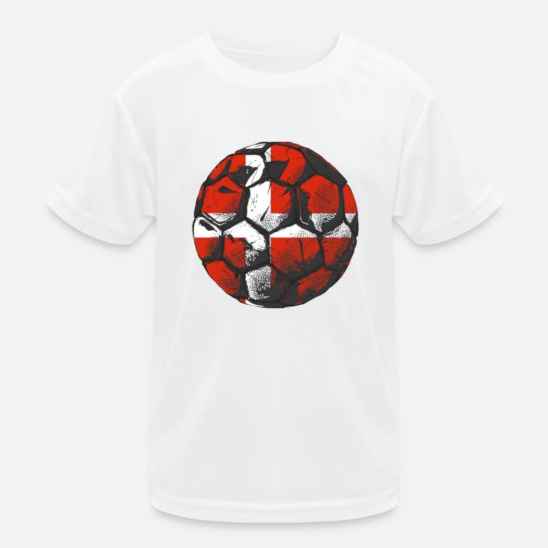 Drapeau du Danemark Drapeau de la Scandinavie Drapeau du Danemark Voyage T-shirt sport Enfant