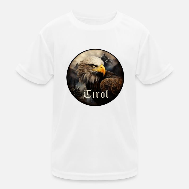 Tyrolean eagle loyal to the state of Tyrol Kids Functional T-Shirt