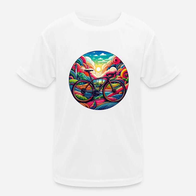 Beau vélo et couleurs T-shirt sport Enfant