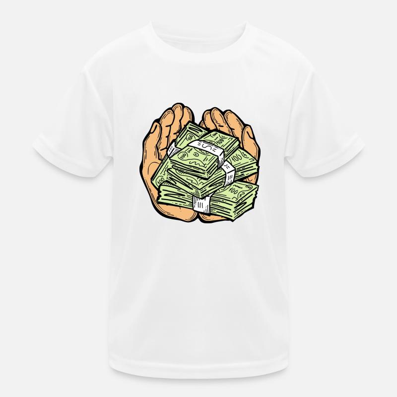 Big money flying to you for wealth and prosperity. Kids Functional T-Shirt