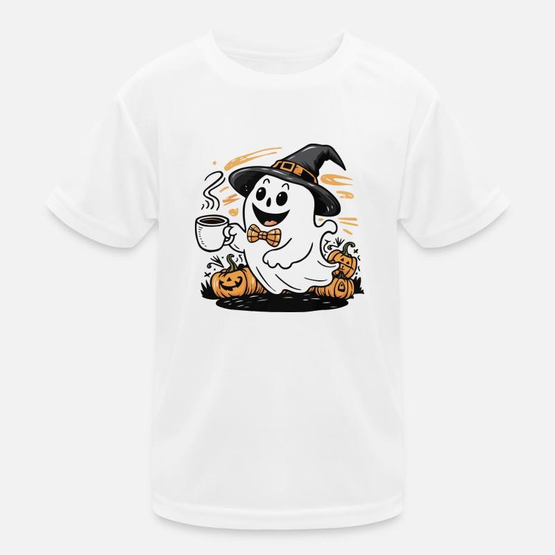 Halloween Ghost Spooky Season T-shirt sport Enfant