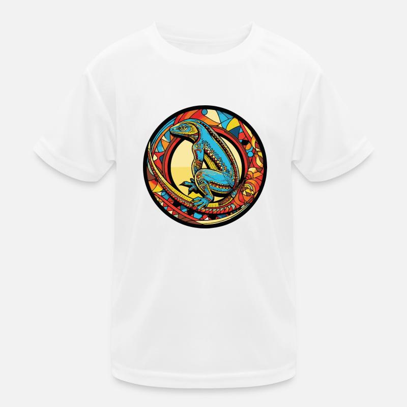Lizard Comic Kids Functional T-Shirt