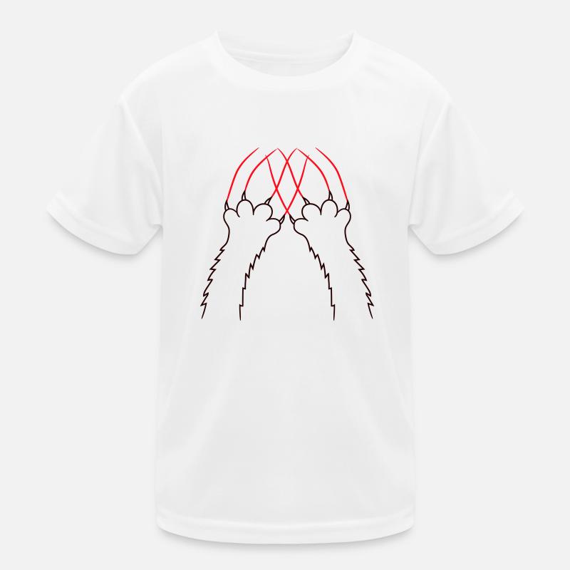 Cats, Claws, Paws, Paws, Claws, Scratches, Stripes Kids Functional T-Shirt