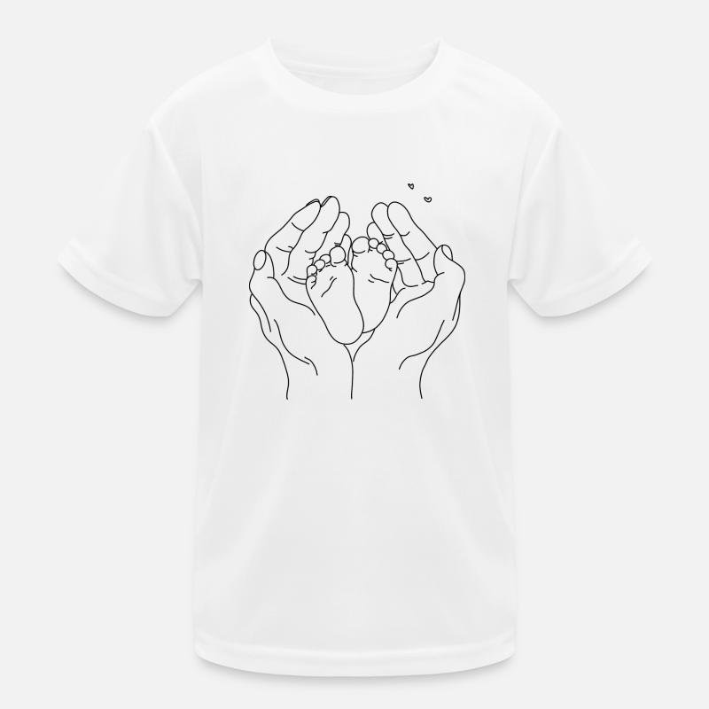 Lineart Pieds de Bébé T-shirt sport Enfant