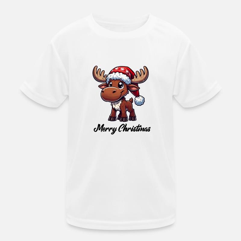 reh comic weihnachten elch Kinder Funktions-T-Shirt