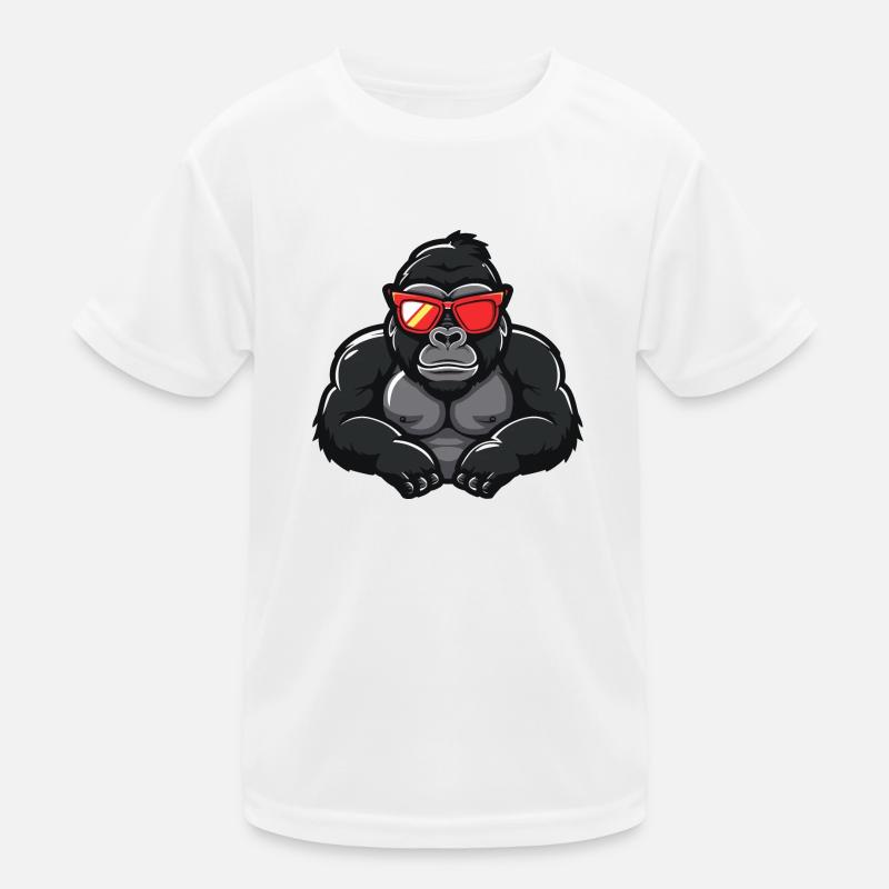 Gorille Bande Dessinée Cool T-shirt sport Enfant