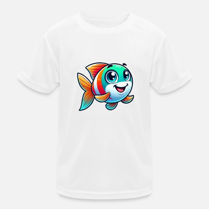 fish comic Kids Functional T-Shirt