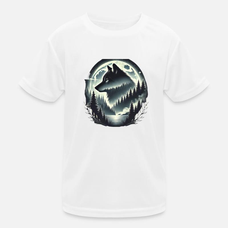 Team Wolf, Wolfschutz, Naturschutz, Wolf protect Kinder Funktions-T-Shirt