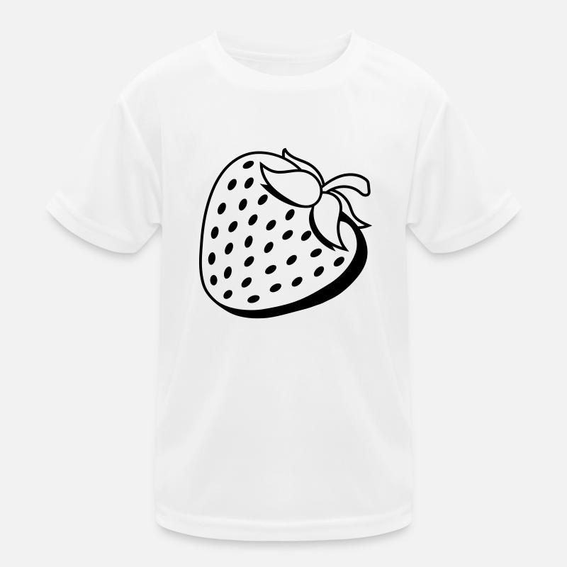 fruchtig erdbeere lecker obst beeren hunger essen Kinder Funktions-T-Shirt