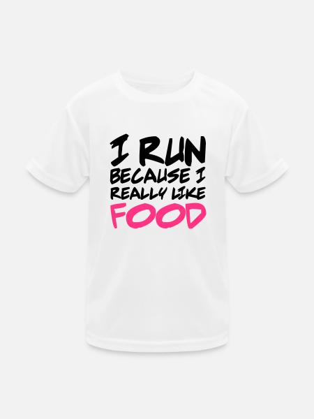 Run - T-shirt sport Enfant - blanc - Devant