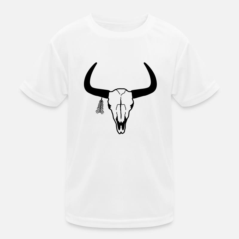Schädel Kinder Funktions-T-Shirt