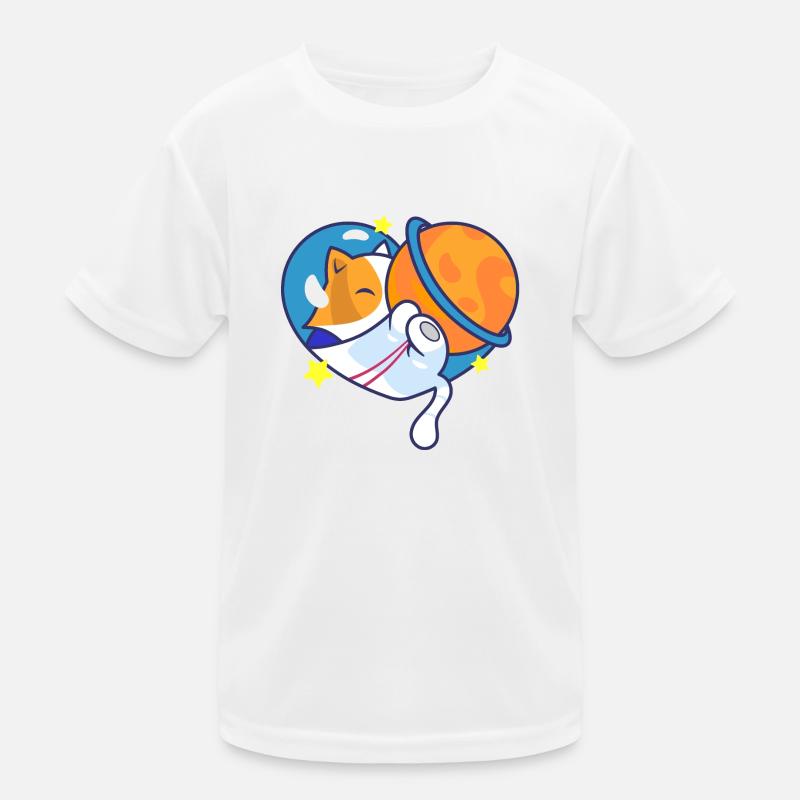 Le chat dans l’univers T-shirt sport Enfant