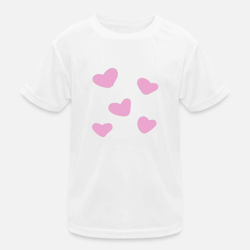 herzen herz Kinder Funktions-T-Shirt