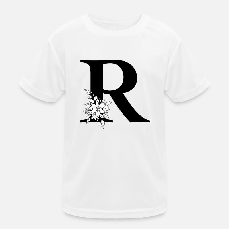 Buchstabe R Kinder Funktions-T-Shirt