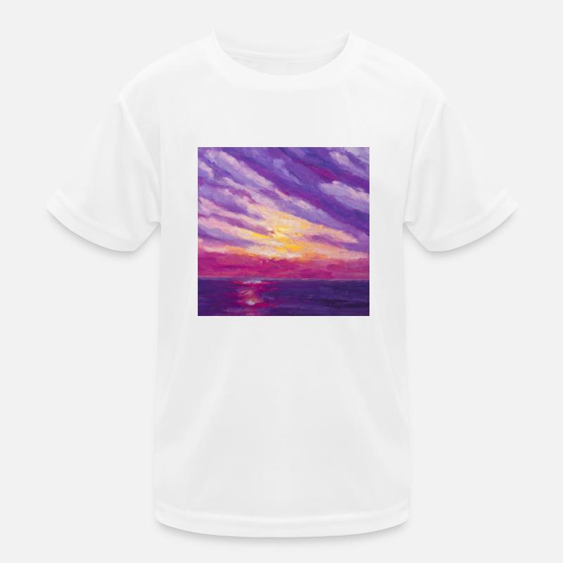 Nostalgic Sunset Kids Functional T-Shirt