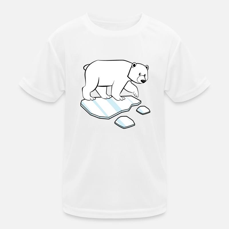 Eisbader Eisbär Winterschwimmen artic polar Winter Kinder Funktions-T-Shirt