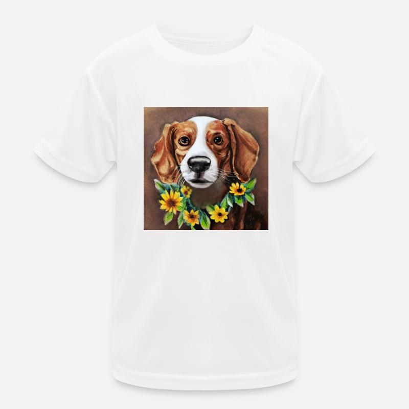 Wow! Spring! -Beagle Kids Functional T-Shirt