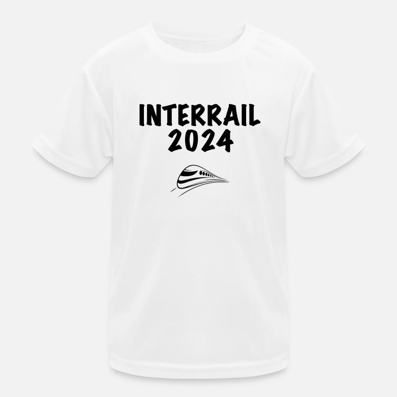 Interrail 24 - Kids Functional T-Shirt - white