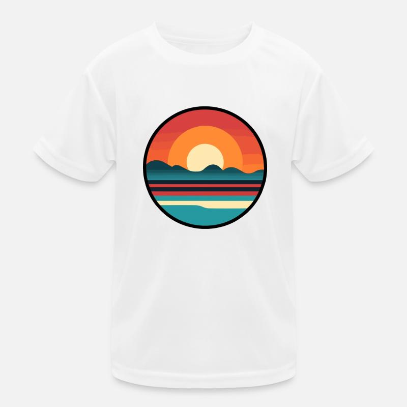 Coucher de soleil T-shirt sport Enfant