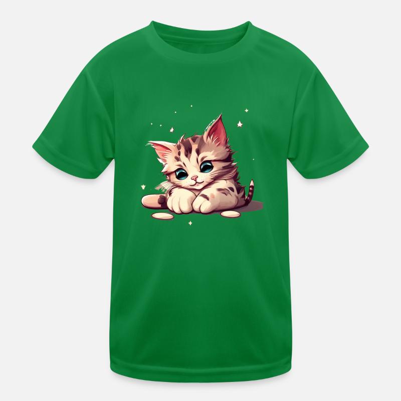 süßes Kätzchen Kinder Funktions-T-Shirt